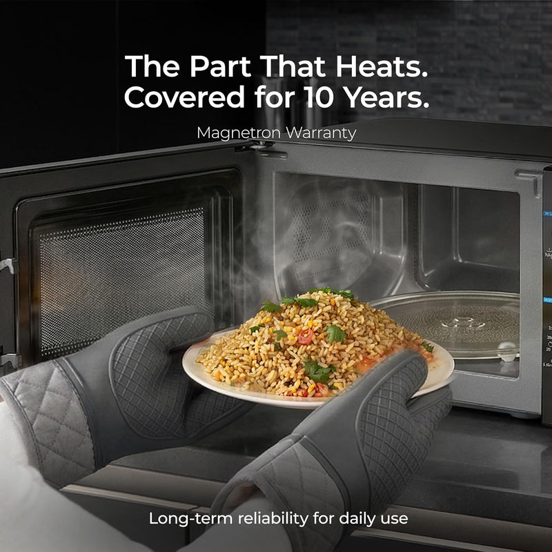 Midea 20L Solo Microwave Oven | 5 Power Levels + Defrost | 10-Year Magnetron Warranty | Mechanical Knob Control | Easy-Clean Powder-Coated Cavity | Energy Efficient | Oven for Reheating & Cooking