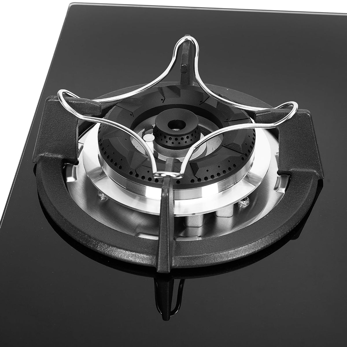 Faber Hob 76 cm 4 Burner|Auto-Ignition|Spillage Proof|Brass Burners|Metal Knobs|Pan Support|2yrs on Burner,5 Yrs Warrant