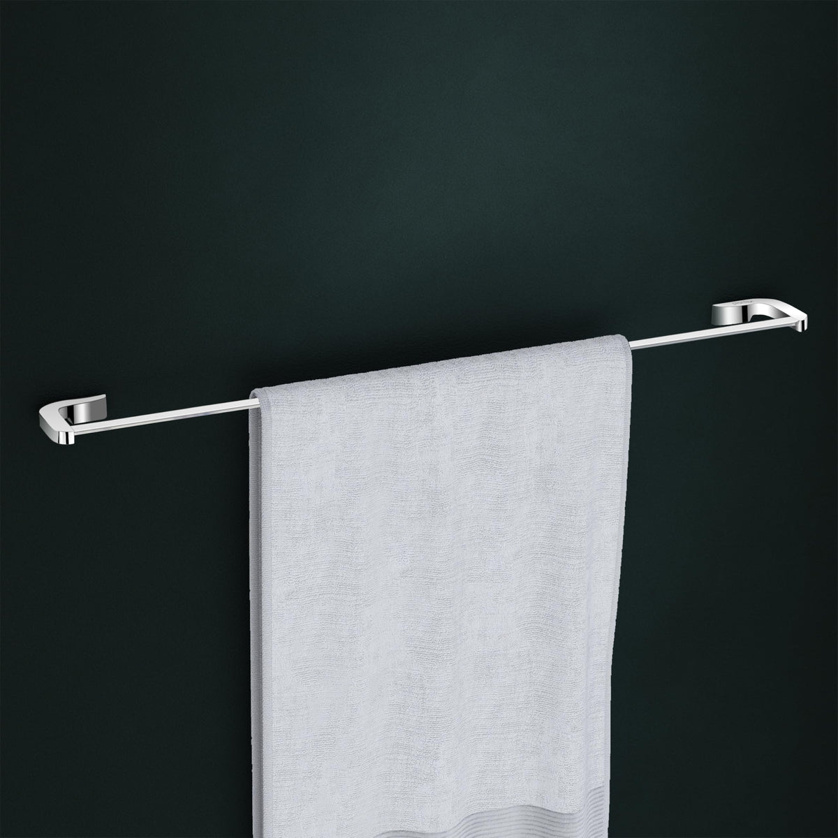 Plantex Smero Pure Brass Single Towel Rod/Towel Hanger for Bathroom/Towel Stand/Holder/Bathroom Accessories - Aqua(Chrome)