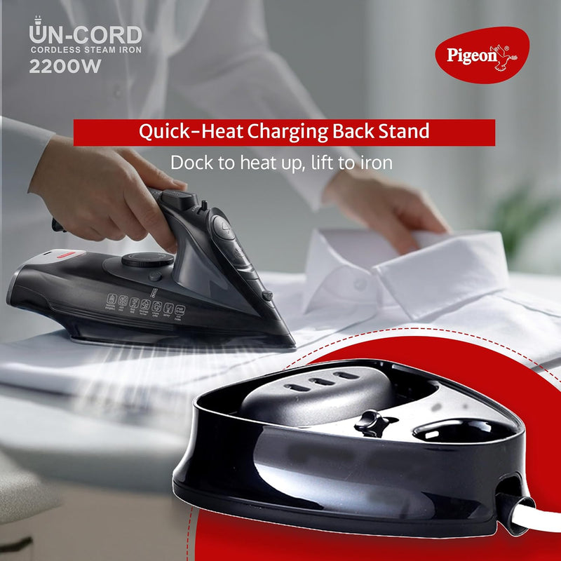 Pigeon un-cord cordless steam iron 2200 W