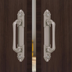 Plantex 8 Inch Heavy Duty Main Door Handle/Pull Push Handle for Main Door Home & Hotel/3 Years Warranty Pack of 2 (Satin, Silver)-1