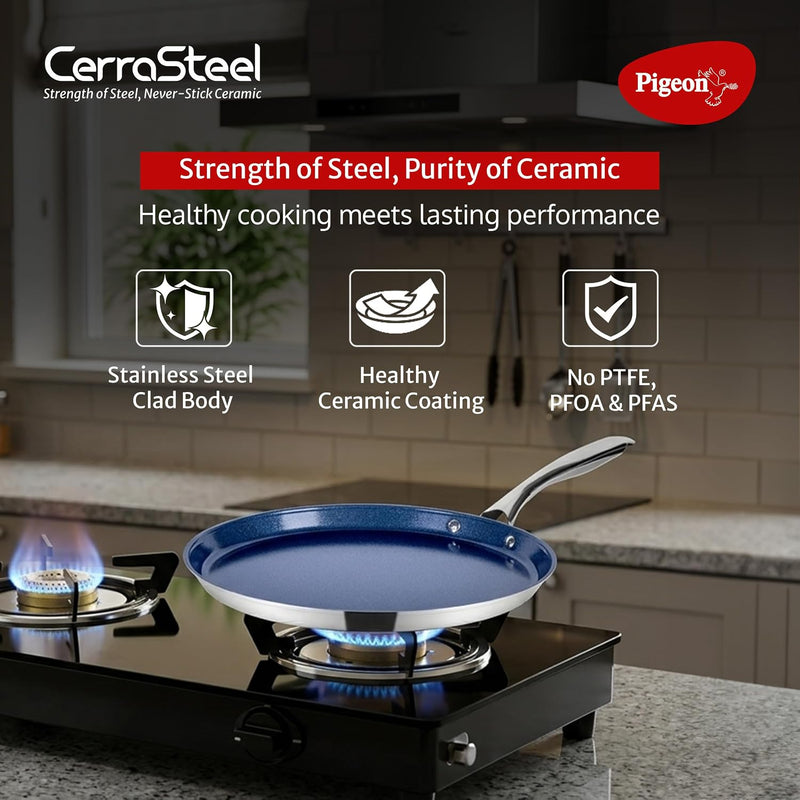 Pigeon Cerrasteel Ceramic Coated Non-Stick Flat Tawa