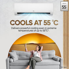 LG 1.5 Ton 3 Star DUAL Inverter Split AC (Copper, AI Convertible 6-in-1, VIRAAT Mode, Diet Mode+, Faster Cooling & Energy Saving, HD Filter with Anti-Virus Protection, US-Q18TNXE1, White)