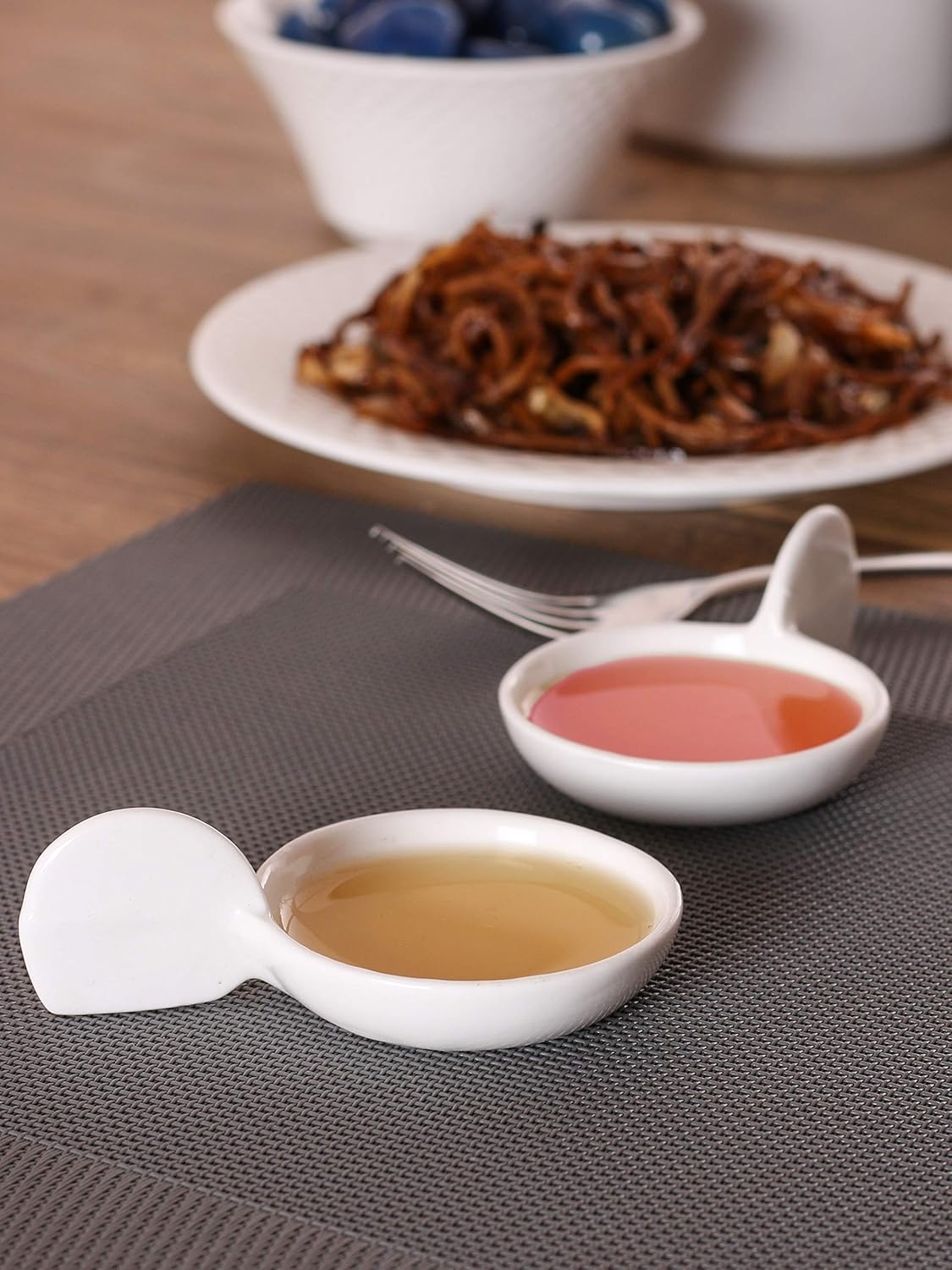 Clay Craft Basics Small White Round Dipping Bowls,Mini Side Seasoning Dish,Condiment Dishes Pack of 4 (50ml) Perfect for Modern Kitchen