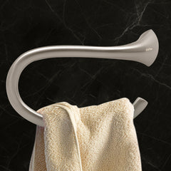 Plantex Smero Pure Brass Towel Hanger for Wash Basin/Hand Towel Hanger/Bathroom Accessories - Effect(Satin Matt)-1