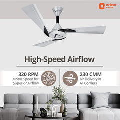 Orient Electric Orina 1200mm Ceiling Fan (Pearl White Black)-3