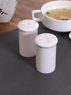 Clay Craft Basics White Ceramic Set/Salt and Pepper Shaker, White Ceramic