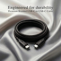 Philips DLC4160CB/94 65W Type-C to Type-C Fast Charging Cable (2m, Bright White)