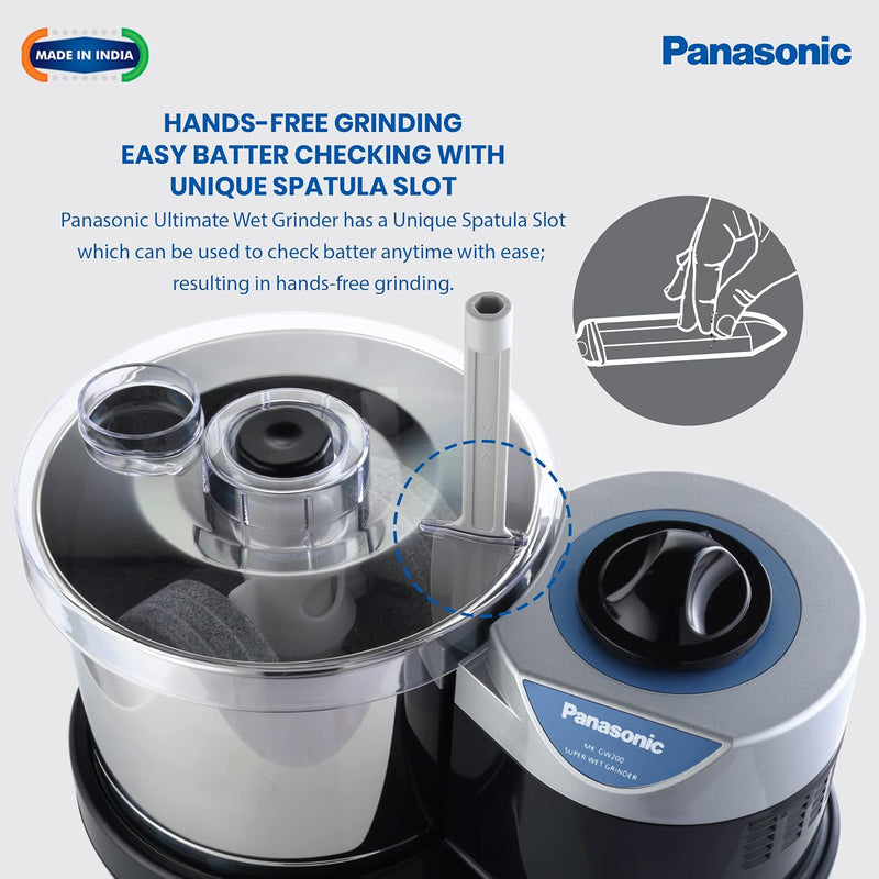 Panasonic Plastic Mk-Gw200 Super Wet Grinder (Black)
