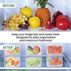 Cryo Fridge Storage Boxes Set of 6 Fridge Organizer Container (Milton)