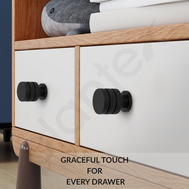 Plantex Knobs for Drawer/Cabinet Knobs/Drawer knobs Handle/Pull-Push Knobs for Home/Office Drawers - Pack of 2 (Black)-2