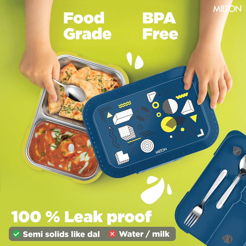 Bravo 2 Steel Thermoware Lunchbox (Milton)