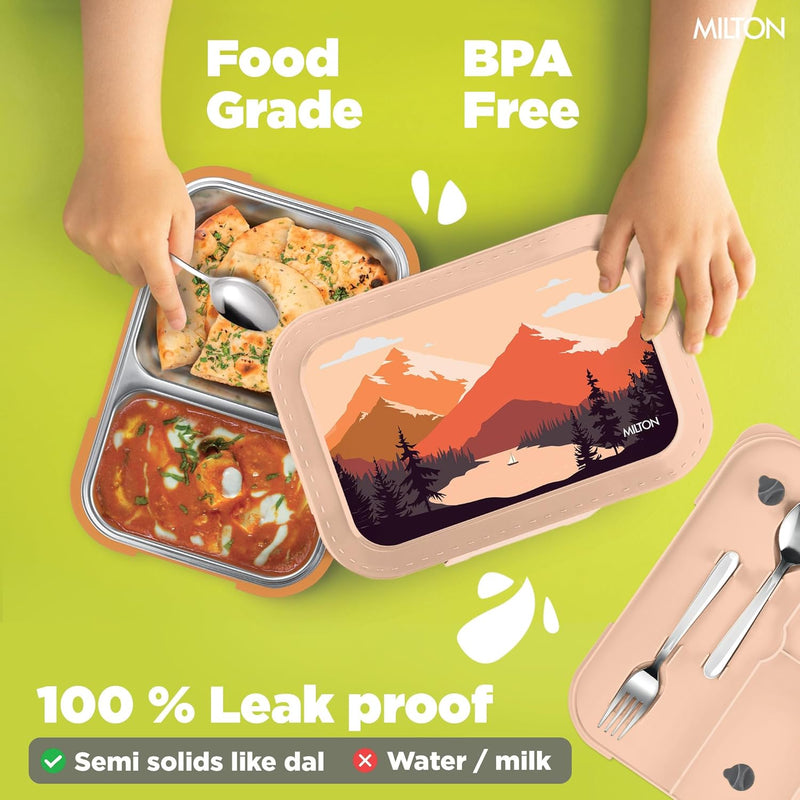 Bravo 2 Steel Thermoware Lunchbox (Milton)
