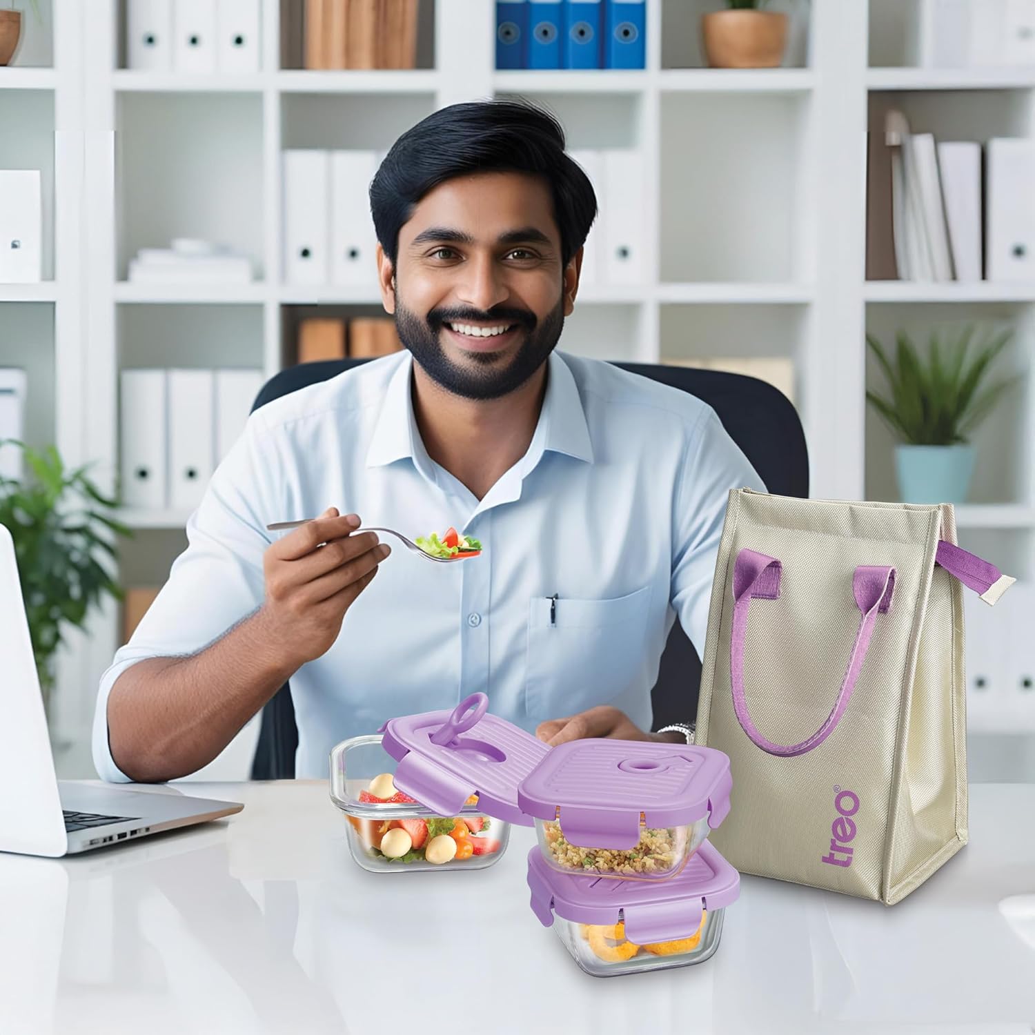 Lumino Fresh Square Tiffin (Milton)