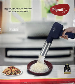 Pigeon Electric Rechargeable Idiyappam and Noodle Maker, Pasta Machine with 5 Molds, Dough Press