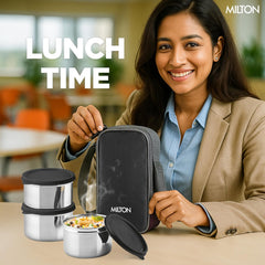 Stack Pack 3 Vertical Insulated Tiffin And Jacket (Milton)