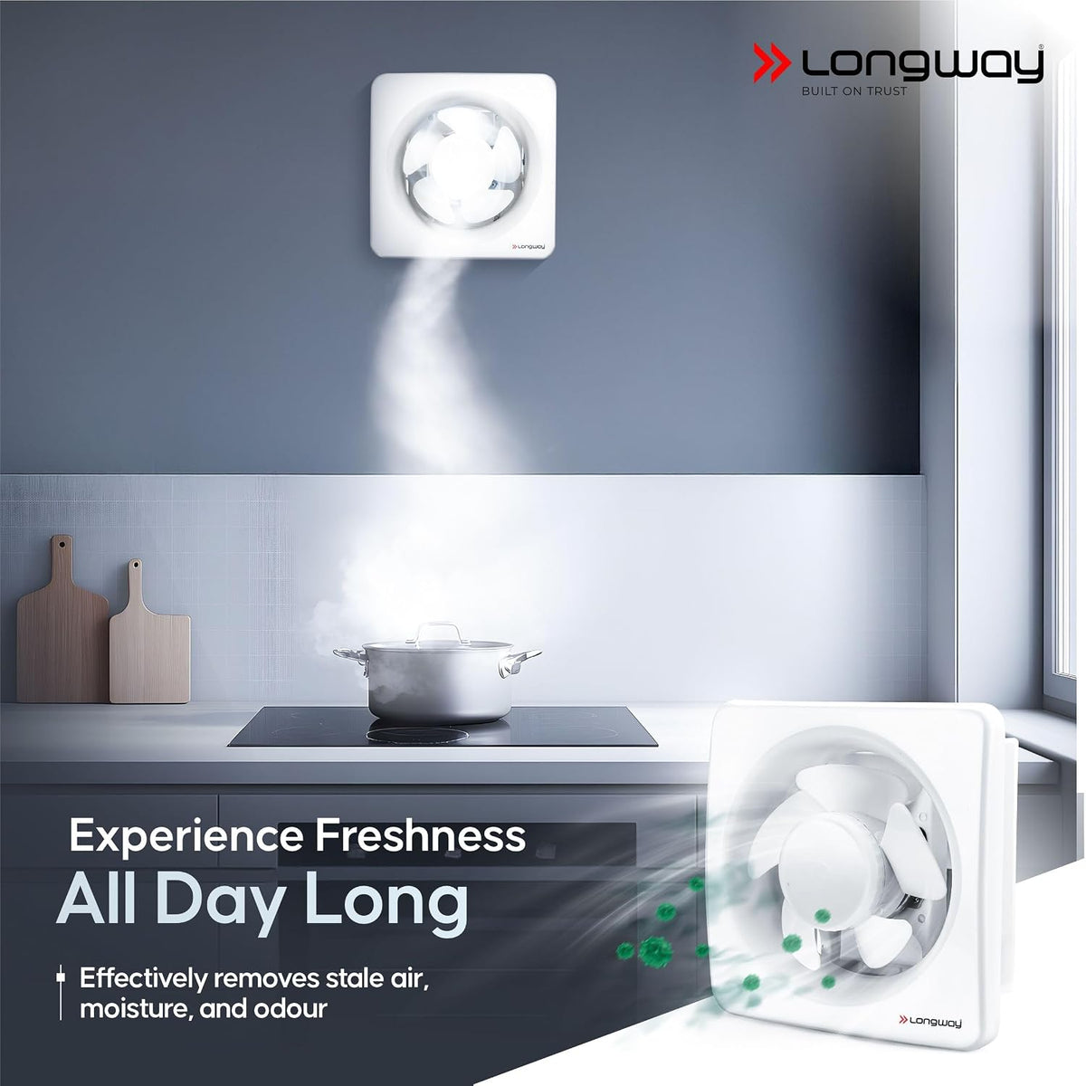 LONGWAY Ventura 8 Inch 200 mm Energy Efficient Exhaust Fan-5