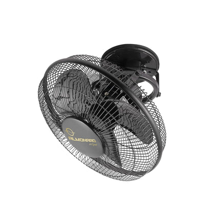 Almonard 225mm High Speed Cabin Fan, High Velocity Blades with Rust-resistant Coating, Single Speed Setting, Cabin Fan for Office, Retail Kiosks, Available in Black