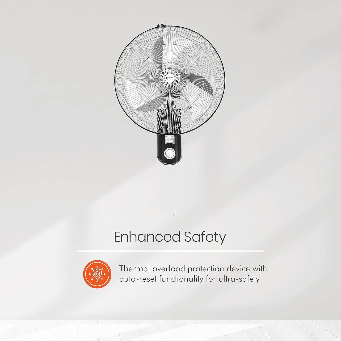 Orient Electric 450mm Tornado - Wall II Fan (Chrome)