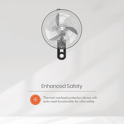 Orient Electric 450mm Tornado - Wall II Fan (Chrome)