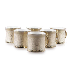 Clay Craft Ceramic Mug - 6 Pieces, Multicolour, 210 Milliliter