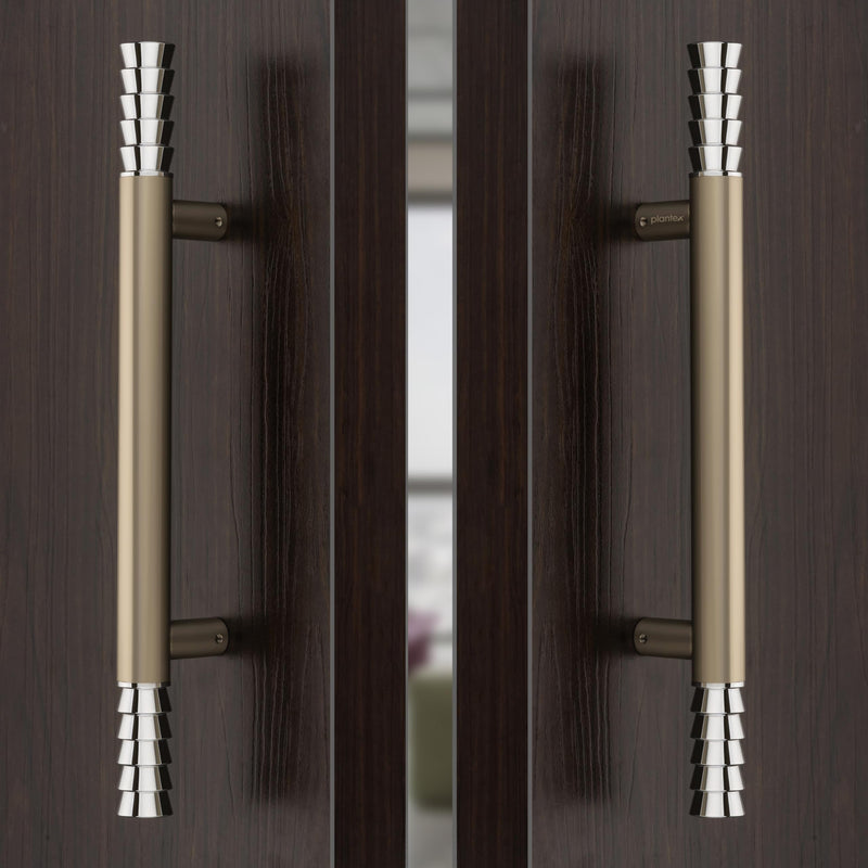 Plantex Door Handle/Stainless Steel 14 inch Main Door Handle/Pull-Push Handle for Home & Office/3 Years Warranty Pack of 2 (Satin White)-1