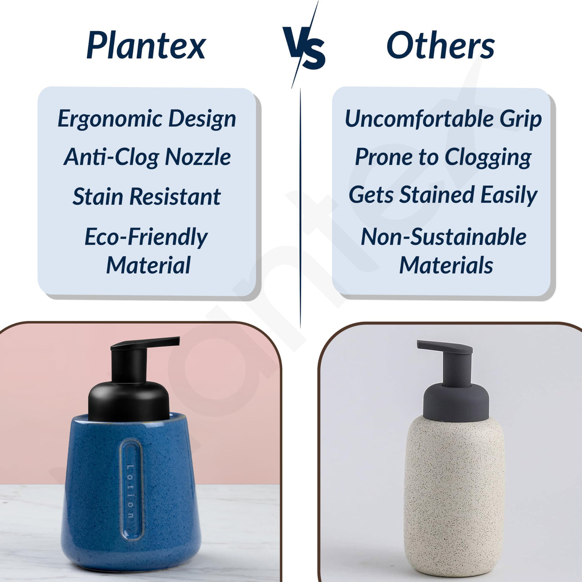 Plantex Ceramic Soap Dispenser for Washbasin/Hand Soap Dispenser/Soap Dispenser for Kitchen/Bathroom Accessories - Pack of 1 (Model APS-NZBA-431)-5