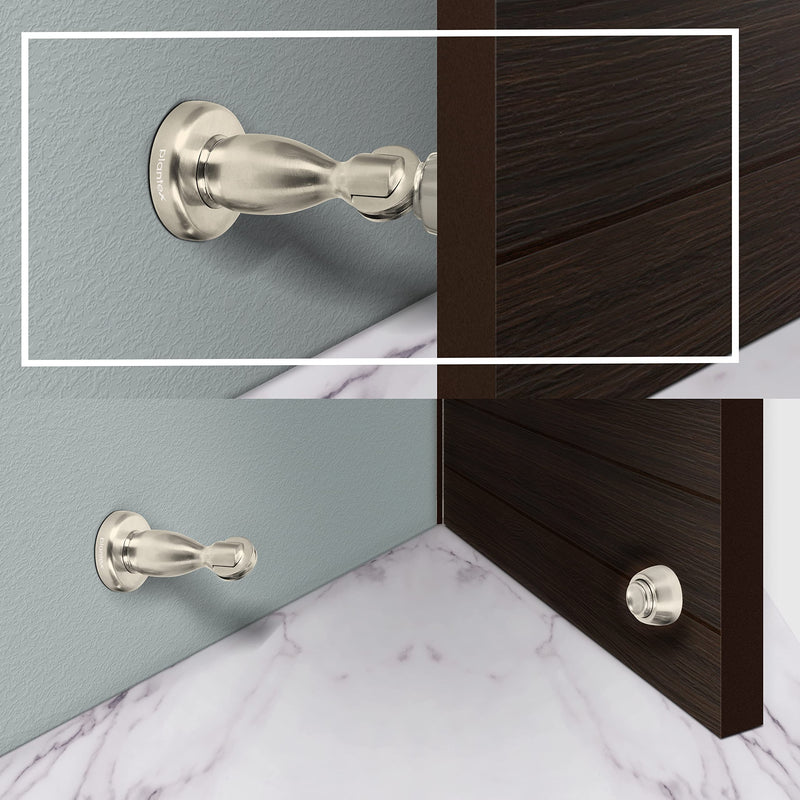 Plantex Magnetic Door Stopper/Door Magnet Stopper/Door Stopper for Main Door/Stops for Doors (4 Inch,Silver Matt)-6
