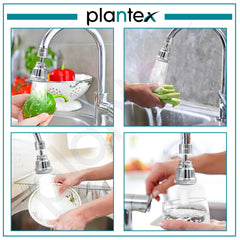 Plantex Pure Brass Tap Extension for Kitchen Sink/3 Anti-Splash Modes/Upto 80% Water Saving/Kitchen Tap Extender/Fits F22 and M24 mm Tap (XL-3012-Chrome)-6