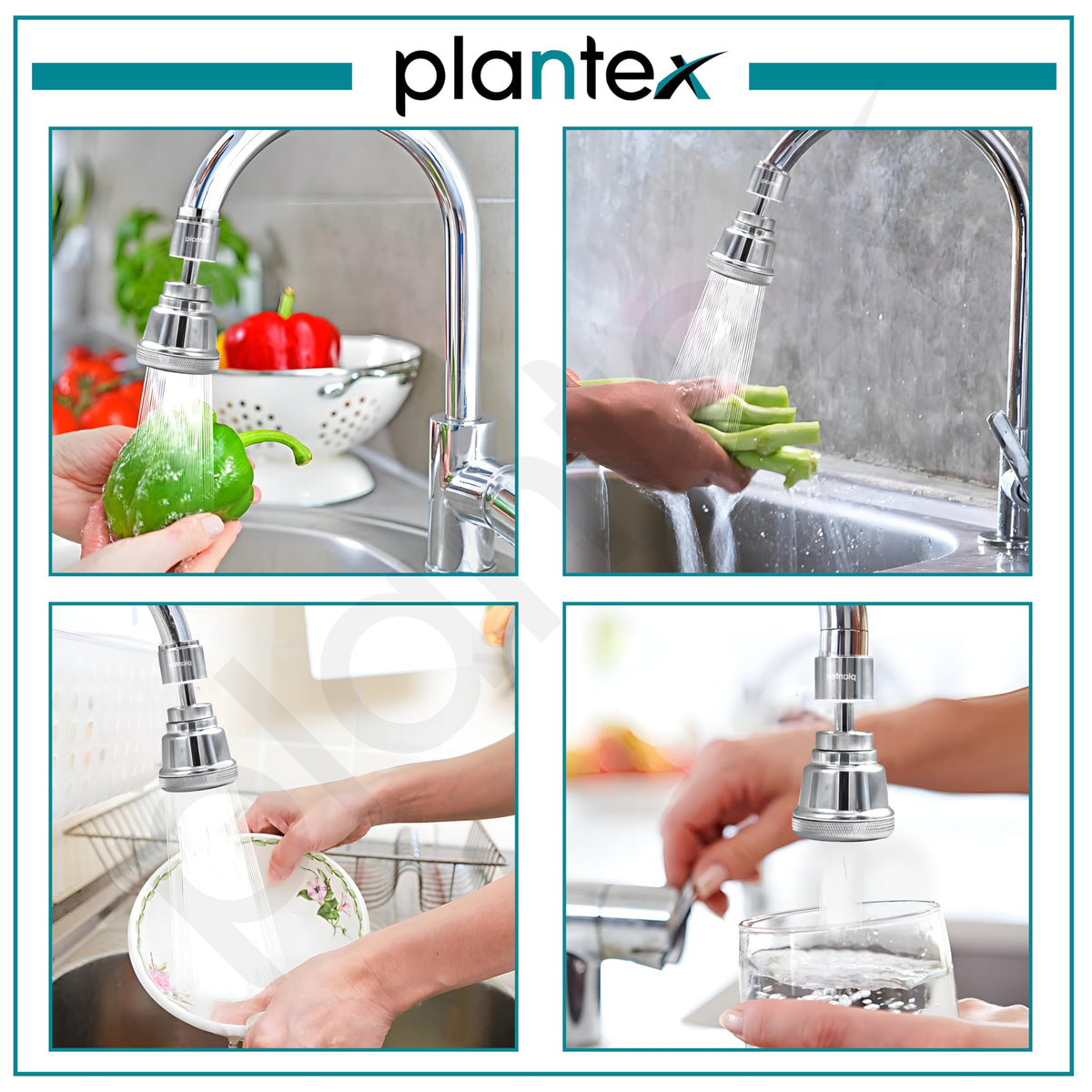 Plantex Pure Brass Tap Extension for Kitchen Sink/3 Anti-Splash Modes/Upto 80% Water Saving/Kitchen Tap Extender/Fits F22 and M24 mm Tap (XL-3012-Chrome)-6