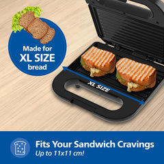 Philips HD3010/80 IN SANDWICH MAKER- GRILL XL size