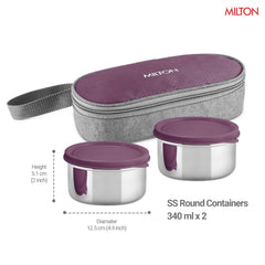 Plato Pack Small Flat Insulated Tiffin And Jacket (Milton)