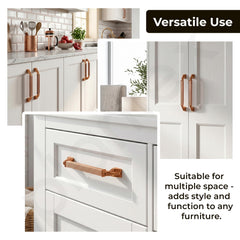 Plantex Aluminium Cabinet Handle/160mm Wardrobe Handle for Home/Cupboard Door Pull-Push Handles for Office - Pack of 1 (Rose Gold)-6