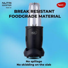 Pigeon by Stovekraft Nutri Master | Mixer Grinder Juicer Blender Smoothie Maker All-in-1 Machine | 400 Watt | 3 Jars |1Y