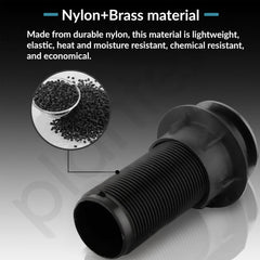 Plantex Brass with Nylon 6 inch Full Thread Waste Coupling for Wash Basin/Coupling for Sink - Pack of 1 (BH-1116, Black)-3