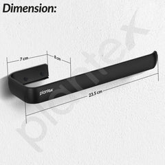 Plantex Aluminium Towel Ring for Bathroom/9 Inch Towel Holder/Towel Hanger for Wash-Basin/Bathroom Accessories - Pack of 1 (1512, Black)-3