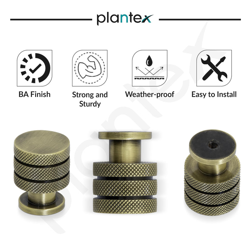 Plantex Knobs for Drawer/Drawer Knobs/Cabinet Knobs/Drawer knobs Handle/Pull-Push Knobs for Home/Office Drawers - Pack of 6 (Brass Antique)-4