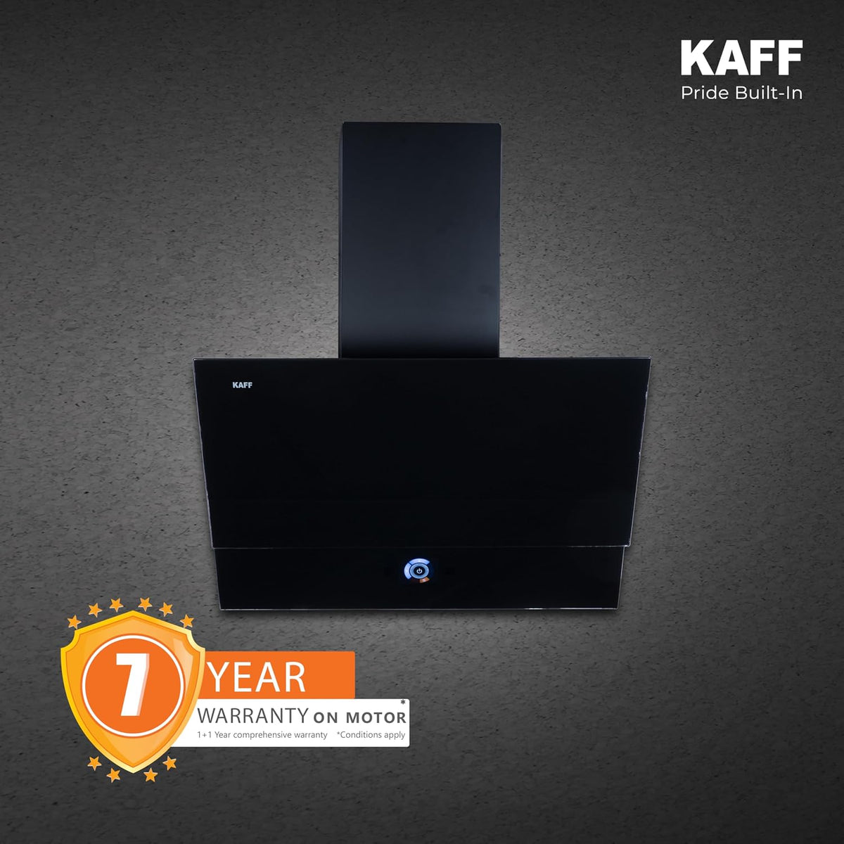 Kaff 60 cm, 1350 m³/hr Slant Kitchen Chimney | Powerful Suction | Touch Control with Digital Display | Gesture Control |