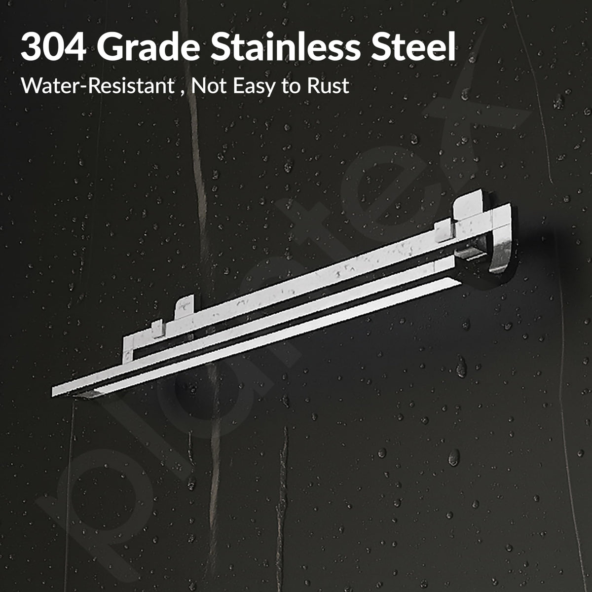 Plantex Dual 304 Grade Stainless Steel Towel Rod for Bathroom/Towel Bar for Bathroom/24 Inch Towel Hanger/Towel Holder - Pack of 1 (1908, Chrome)-5