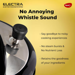 Pigeon By Stovekraft Electra Smart 6 Litre Electric Pressure Cooker with Digital Display | 18 Indian Preset Menu | Automatic Rice Cooker | Delay Timer & More (Stainless Steel)