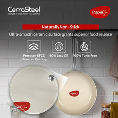 Pigeon CERRASTEEL Beige Ceramic Fry PAN 260