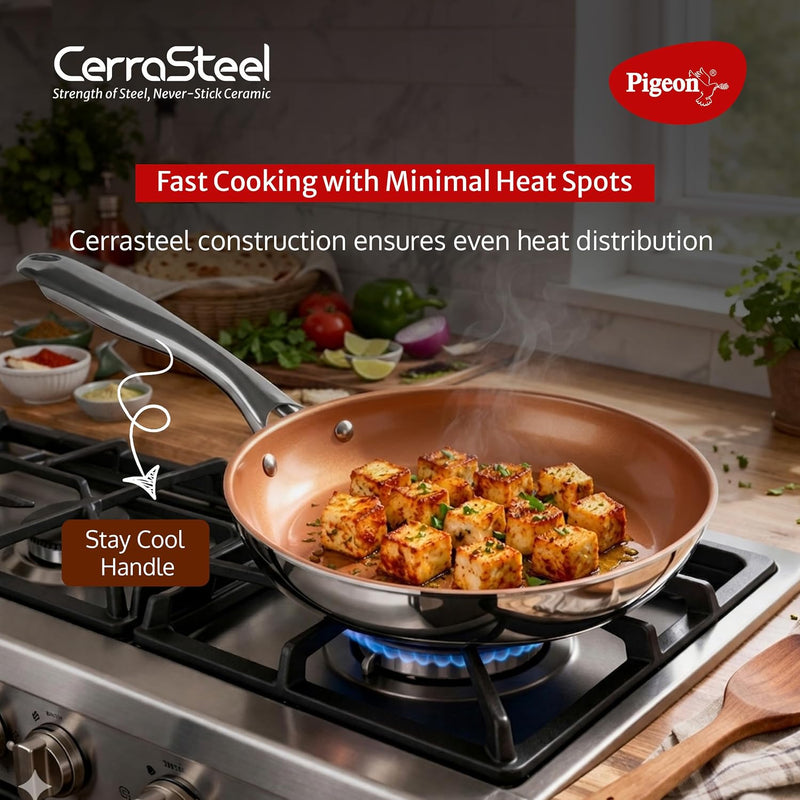 Pigeon CERRASTEEL Copper Ceramic Fry PAN 260