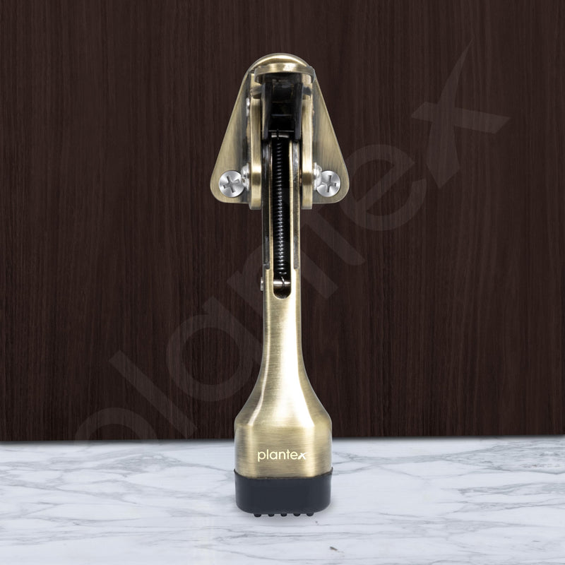 Plantex Door Stopper for Main Door/Stoppers for Home Hydraulic/Heavy Duty 5 Inch Door Stops Pack of 2 (186-Brass Antique)-6