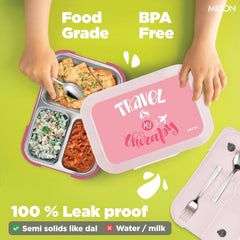 Bravo 3 Steel Thermoware Lunchbox (Milton)