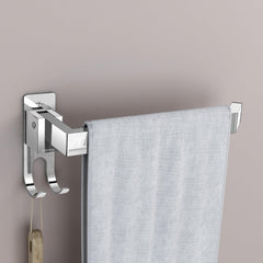 Plantex Stainless Steel Folding Towel Ring for Wash Basin/Towel Hanger for Washbasin/Towel Holder/Bathroom Accessories (Chrome)-1