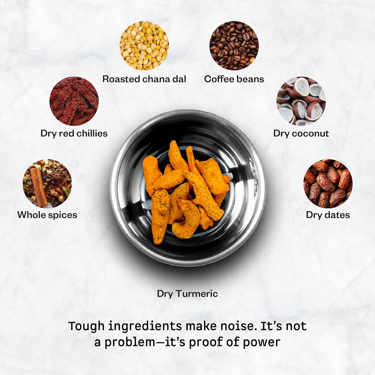 Atomberg Xiana 750 Watt Mixer Grinder | 3 Multipurpose Stainless Steel Jars | Coarse Mode for Silbatta-like Textures | Powerful Intelligent Motor | Easy Fault LED Indication | Fiery Red