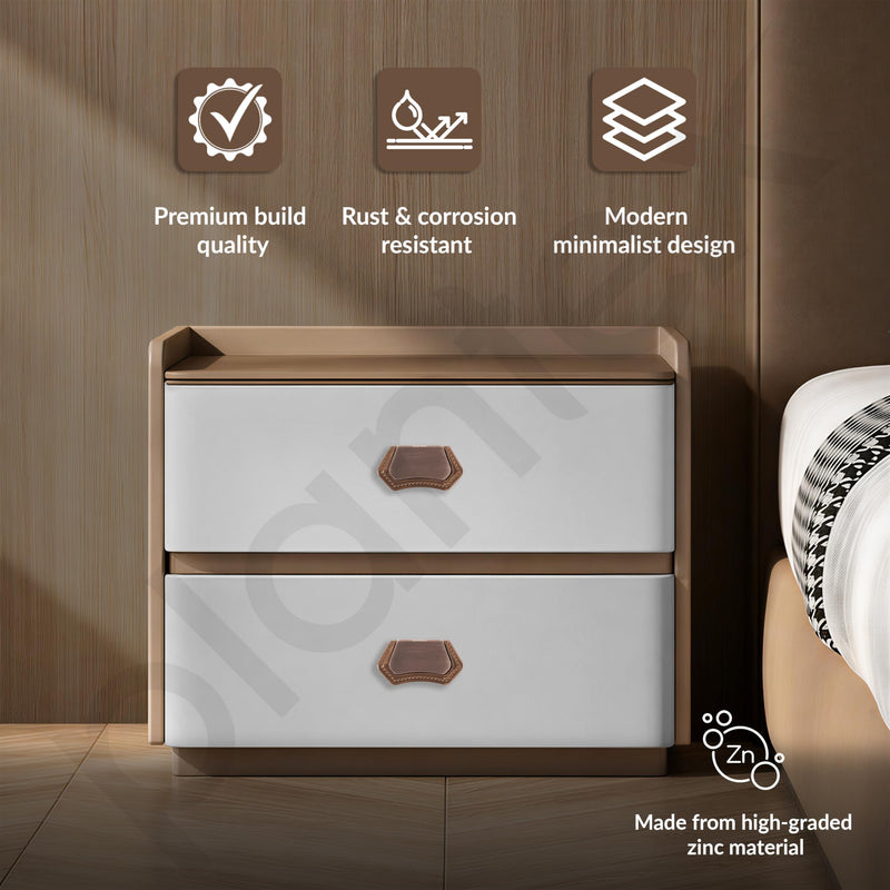 Plantex Drawer Kadi/3 Inch Chest Handle for Drawer/Rectangular Cabinet Kadi/Pull-Push Kadi for Home/Office Drawer - Pack of 2 (DTK-296, Rose Gold)-4