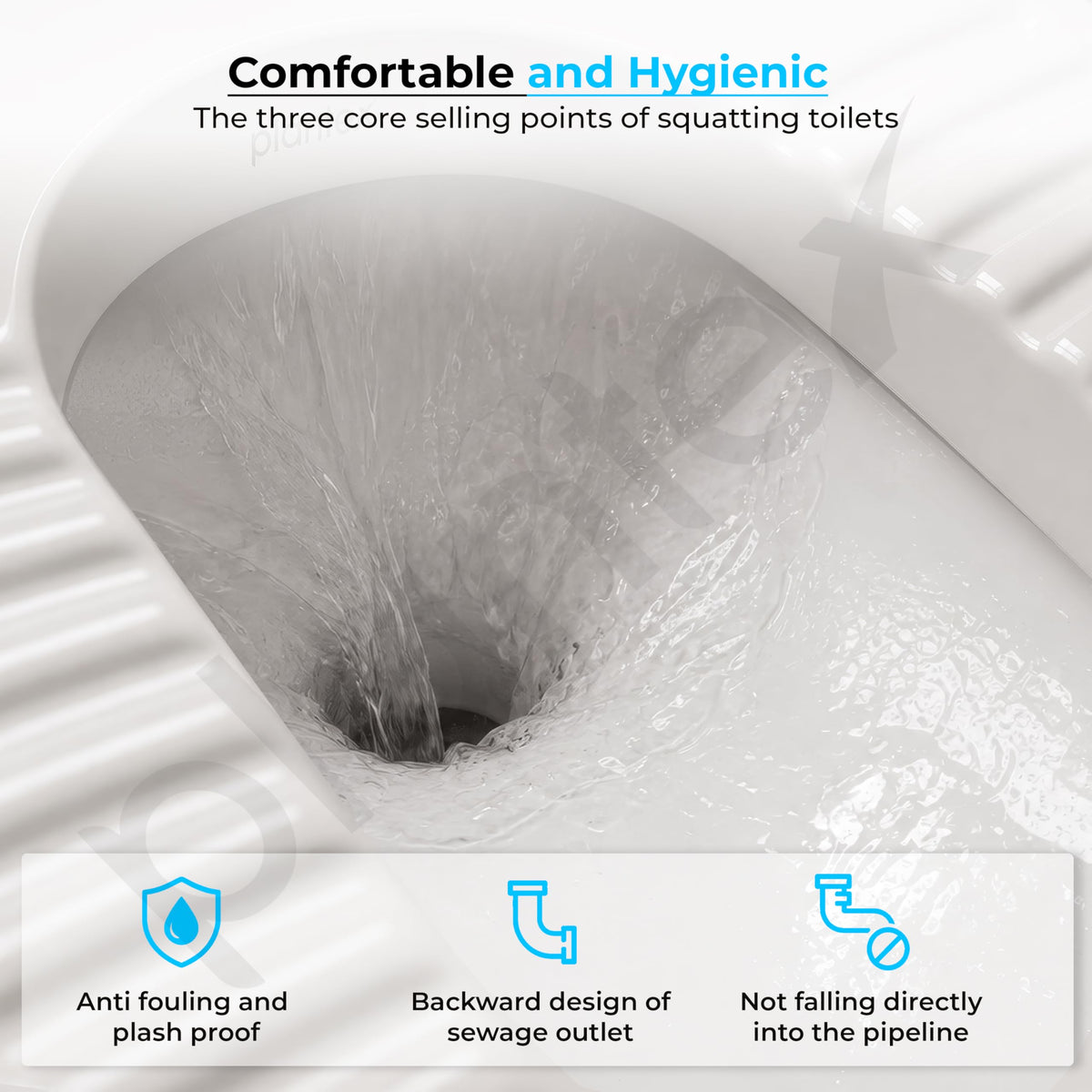 Plantex Indian Toilet with Flush Tank/Ceramic Squating Pan/Flushing Cistern for Bathroom/Indian Commode with 8 ltr. Capacity Flush Tank - Combo (White) (Model APS-2262)-4