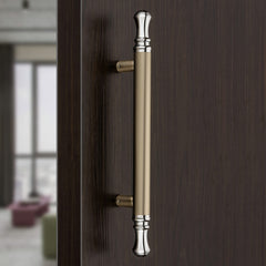 Plantex Heavy Duty Main Door Handle/14 Inch Door Handle for Main Door/Pull-Push Door Handle for Glass & Wooden Door - Pack of 1 (Satin White - Chrome Finish) - 3 Years Warranty-1
