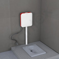 Plantex Flush Tank for Toilet/7 LTR Water Capacity Flushing Cistern/Polypropylene Slim Dual Tone Toilet Flush Tank - Pack of 1 (Red and White)-3